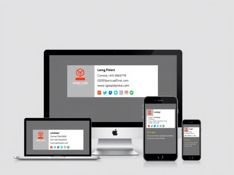 html email signature creation