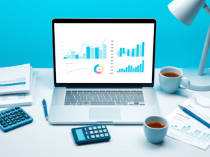Professional freelance accounting services workspace